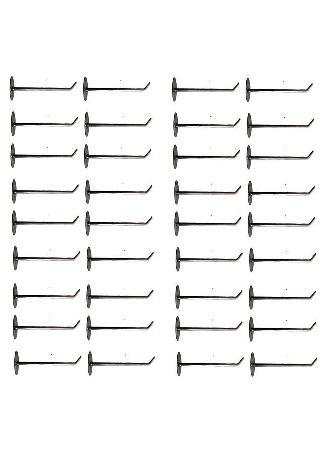Q1 Beads Q1 Beads 36 Pcs 8" Stainless Steel Wall Mount Display Hook Hanger for Hanging in Mobile Shop, Supermarket, Hanging Accessory (Chrome, 36 Pcs, 8 Inches)  - Image 1