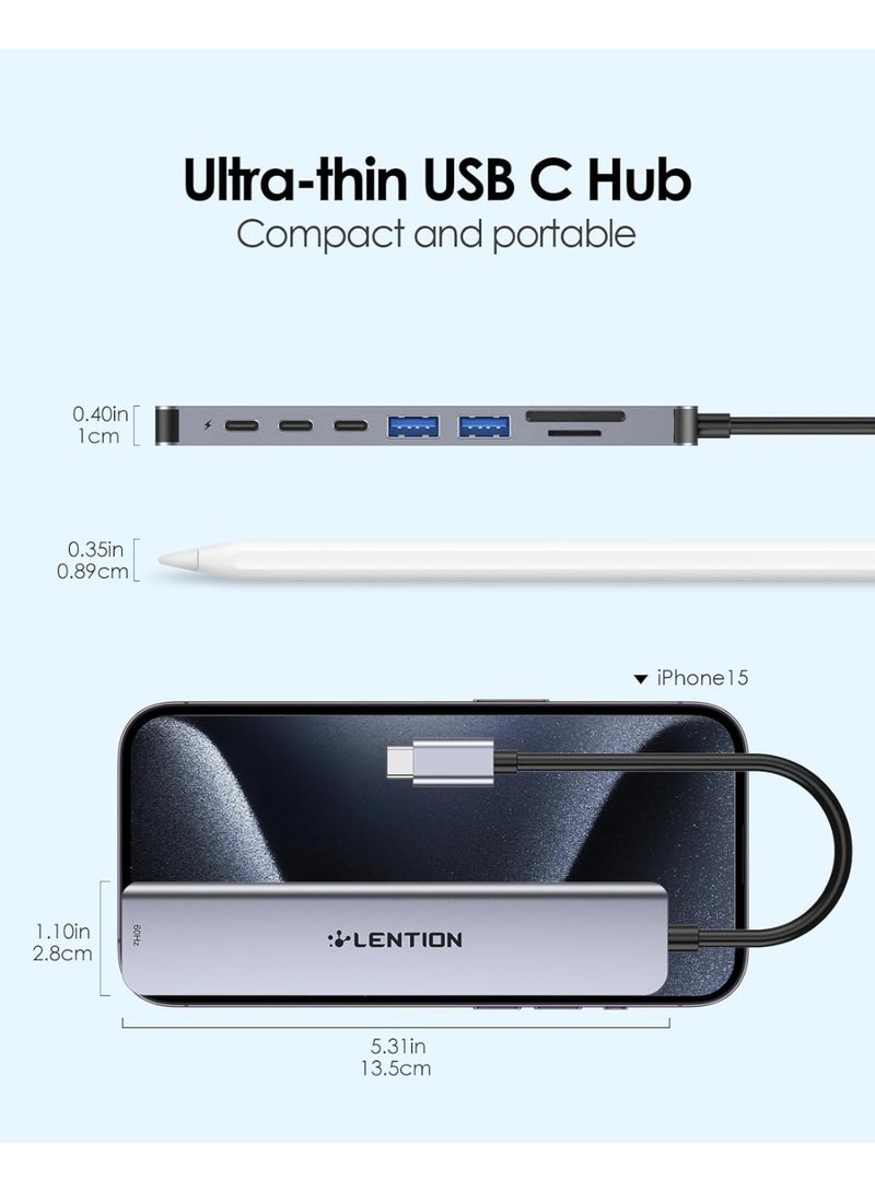 لينشن قارئ بطاقات USB C إلى SD/Micro SD، محول بطاقات SD 3.0 من النوع C - Image 3