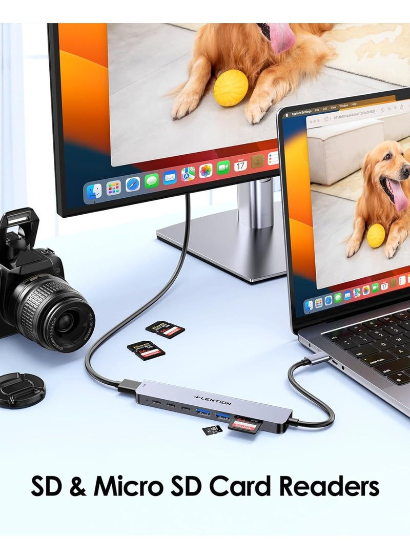 لينشن قارئ بطاقات USB C إلى SD/Micro SD، محول بطاقات SD 3.0 من النوع C - Image 4