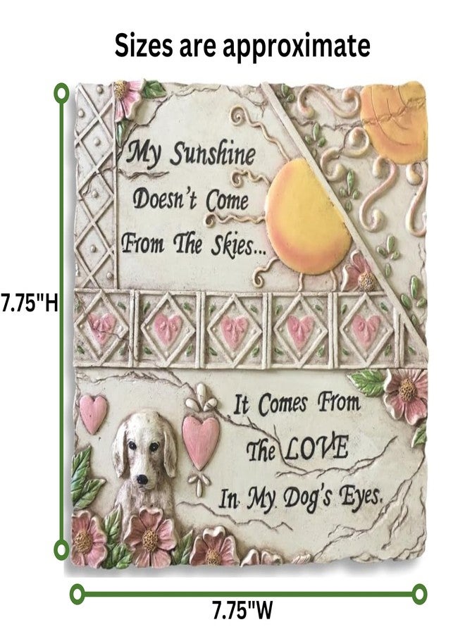 بانبيري ديزاينز هدايا تذكارية للكلاب - تكريمًا لصديقك الوفي - شواهد قبور للكلاب - حجر تذكاري للحيوانات الأليفة - مربع 7.75 بوصة - Image 2