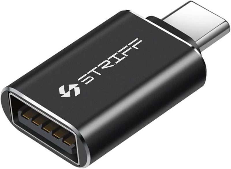 STRIFF Type C 3.1/3.0 to USB A Female OTG Adapter Compatible with MacBook Pro/Air 2019 2018 2017, Galaxy S20 S20+ Ultra Note 10 S9 S8USB Adapter, MacBook Air 2018 & All Type-C Devices - Image 1
