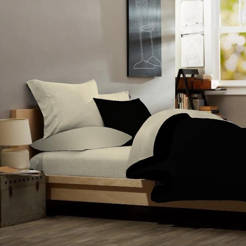 Destiny Crescent Bedding Microfiber 2 Queen Fitted Bottom Bed Sheets (2-Pack) Soft & Comfy -15'' Deep Pocket  60''x80'' Great for Queen Size beds (Queen  Beige) - Image 4