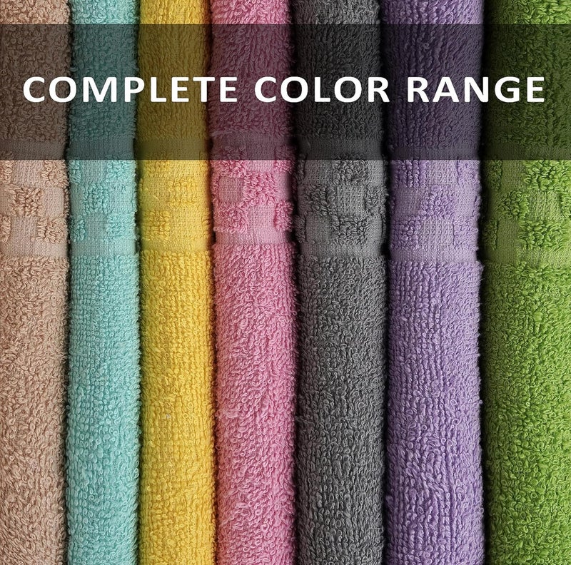 ZUPERIA 7-Pack Bath Towels - 30" x 54" - Ultra Soft 100% Cotton Large Bath Towels- Highly Absorbent for Bathroom, Pool, Gym, Spa, and Hotel Use (Colors Variety) - Image 3