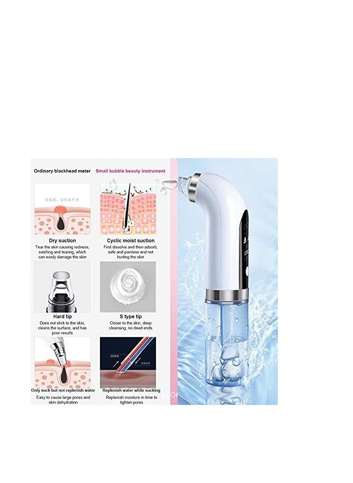 ORiTi ORiTTi Electric Small Bubble Blackhead Remover Water Cycle Pore Acne Pimple Removal Vacuum Suction Facial Cleaner Comedo Removal Suction Beauty Device  - Image 3