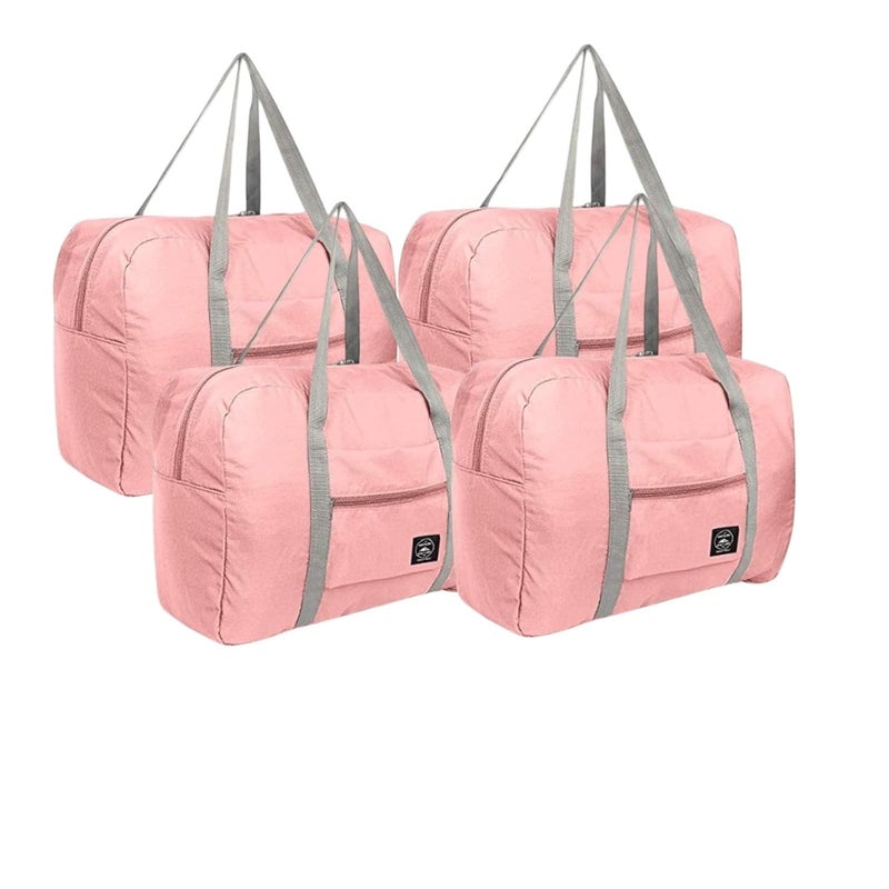 Diskary Nylon Travel Duffel Bag, Expandable Folding Travel Bag for Women, Lightweight Waterproof Carry Overnight Luggage Bag for Travel (Multi Colour) (Pack of-4) - Image 1