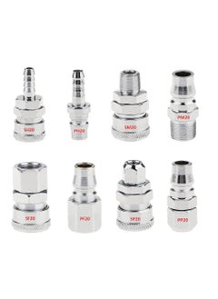 SHASALES SHASALES PM20 Pneumatic Air Line Hose Quick Release Fittings Connector Coupler 14 BSP PM20 PCK OF 1 PCS  - Image 5