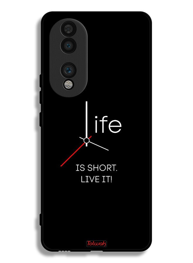 Tolwak Honor 70 Protective Case Cover Life Is Short Live It - Image 2