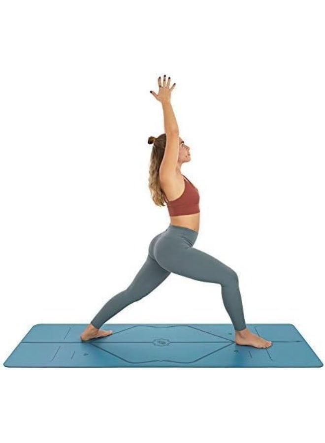 ALCOACH Yoga Mat 183cm×68cm Yoga Mats  It Natural Rubber Yoga Mats From Fitness Exercise (Color : Blue, Size : 185 x 68cm) - Image 2