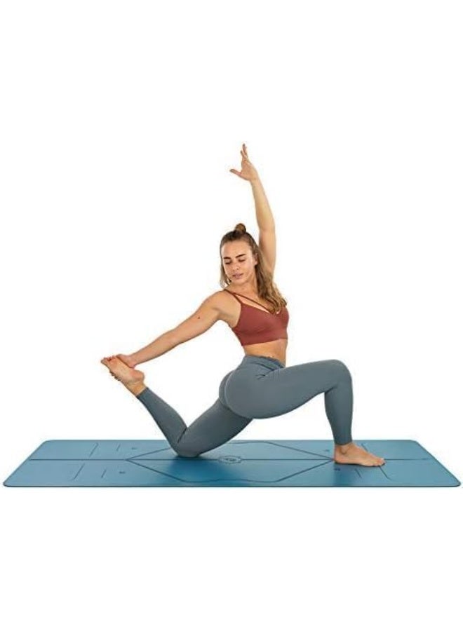 ALCOACH Yoga Mat 183cm×68cm Yoga Mats  It Natural Rubber Yoga Mats From Fitness Exercise (Color : Blue, Size : 185 x 68cm) - Image 3