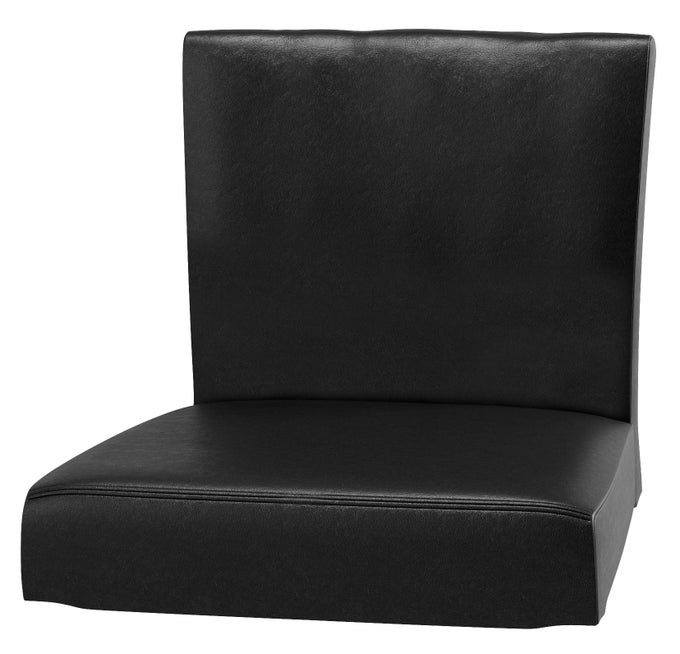 SEAT WIDTH 18 12 PU LEATHER HENRIKSDAL BAR STOOL WITH BACKREST COVER REPLACEMENT IS CUSTOM MADE COMPATIBLE FOR IKEA HENRIKSDAL BAR STOOL CHAIR COVER OR SLIPCOVER PU LEATHER BLACK