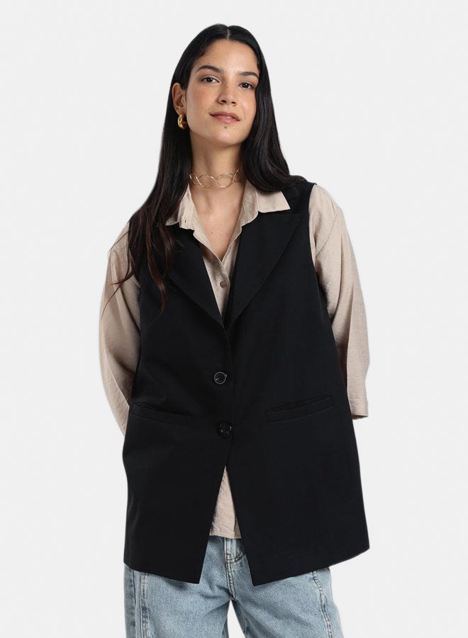 Carina Notch Collar Vest  - Image 2