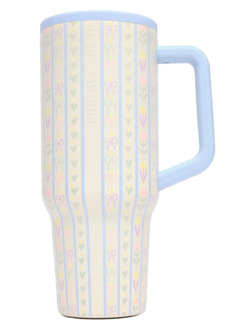 Prickly Pear Stainless Steel 40 Oz Hydrator Water Bottle 2.0 - Coquette Amour