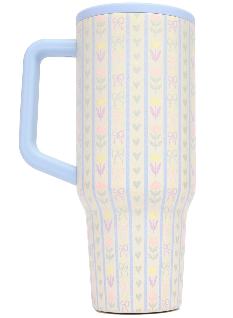 Prickly Pear Stainless Steel 40 Oz Hydrator Water Bottle 2.0 - Coquette Amour - Image 3