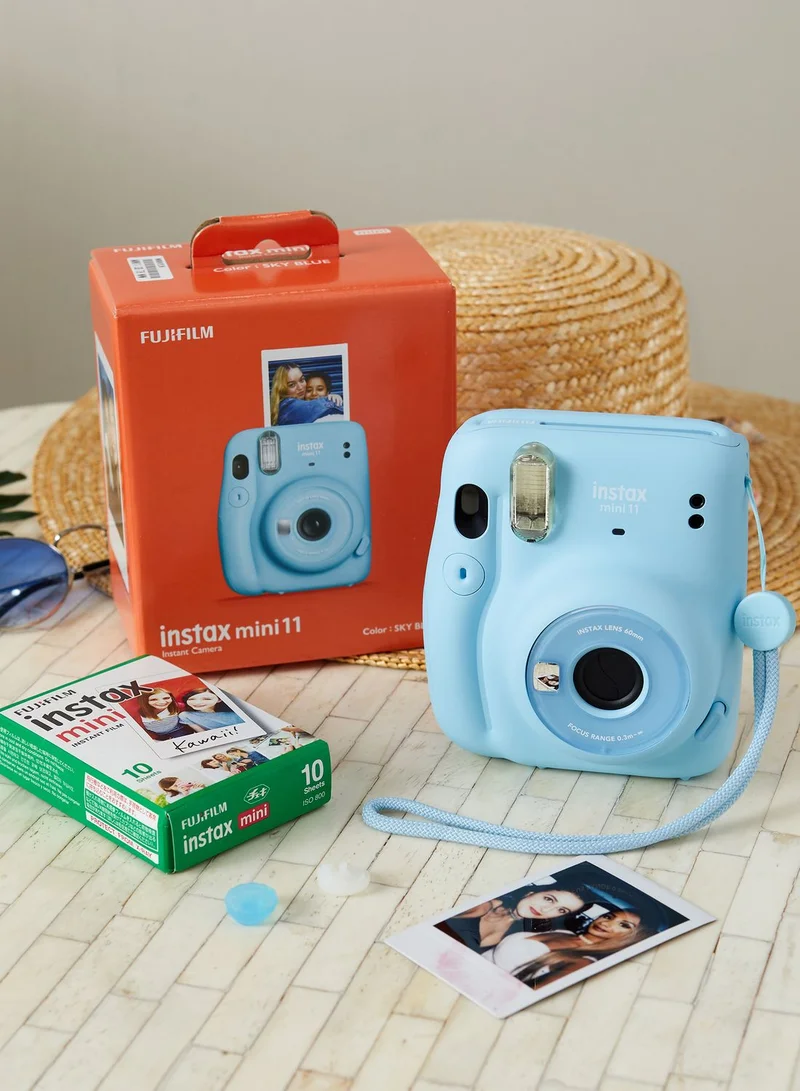 FUJIFILM Mini 11 Instax Camera  1 Pack Film