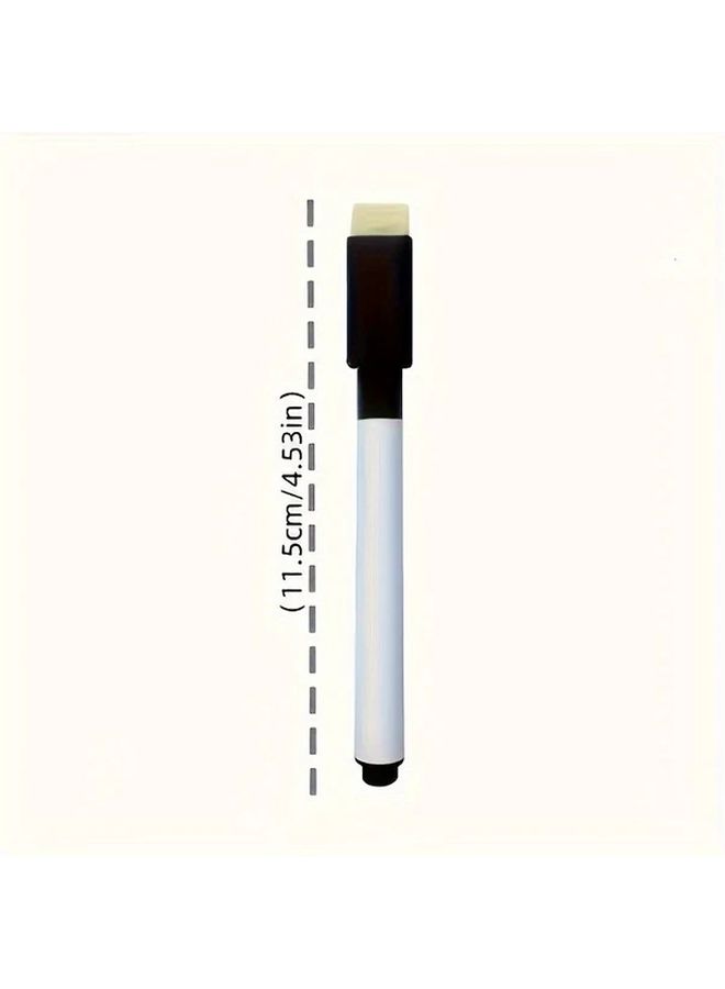 10pcs Whiteboard Markers with Built in Eraser Medium Tip Non Toxic for Office and School Supplies - Image 2