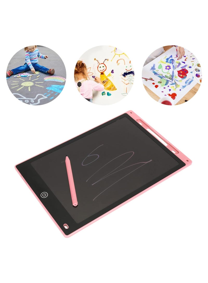 12-inch LCD writing tablet, smart digital drawing tablet with lock function and pressure sensing doodle, handwriting and painting tablet for home kids, very good kids gift (pink) - Image 4