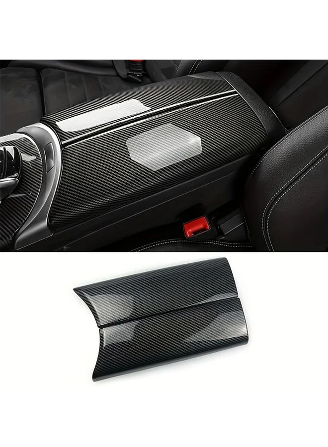 Mercedes C Class W205 GLC Class X253 Premium Center Console Cover 2 Pieces Carbon Fiber ABS Protective Pad For C180 C200 C250 C300 GLC250 GLC300 Dashboard Accessory Custom Fit Auto Interior Part - Image 3