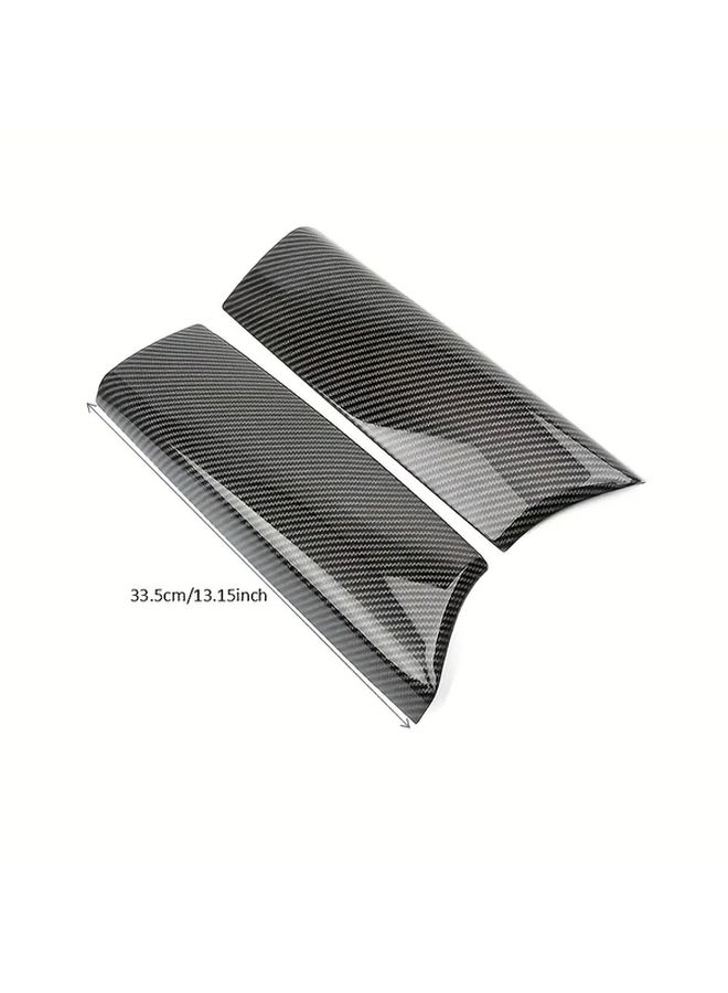 Mercedes C Class W205 GLC Class X253 Premium Center Console Cover 2 Pieces Carbon Fiber ABS Protective Pad For C180 C200 C250 C300 GLC250 GLC300 Dashboard Accessory Custom Fit Auto Interior Part - Image 2
