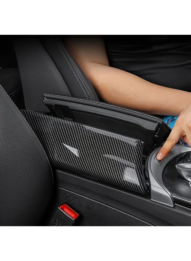 Mercedes C Class W205 GLC Class X253 Premium Center Console Cover 2 Pieces Carbon Fiber ABS Protective Pad For C180 C200 C250 C300 GLC250 GLC300 Dashboard Accessory Custom Fit Auto Interior Part - Image 1