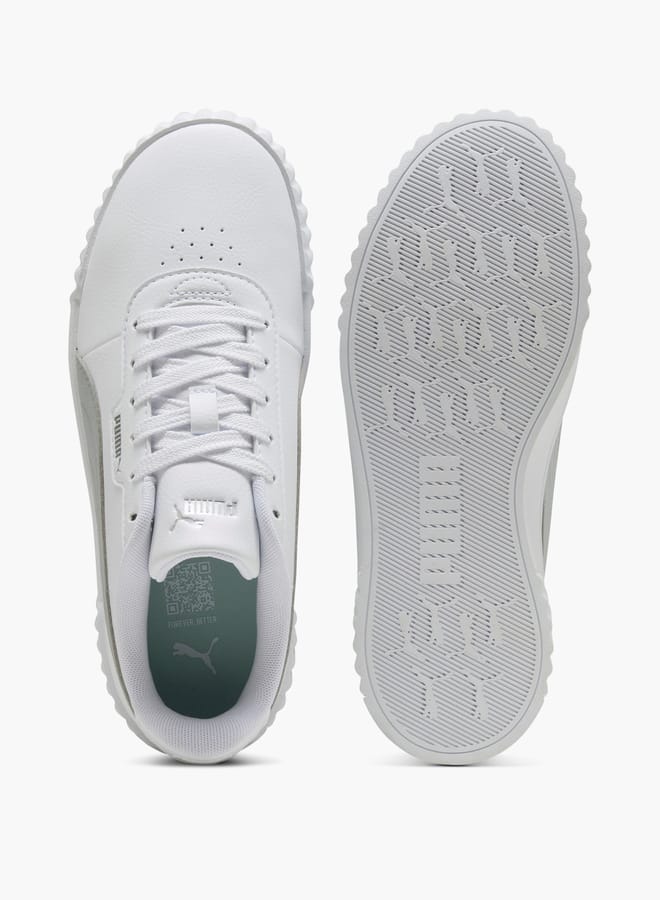 PUMA حذاء رياضي نسائي مزخرف بأربطة - كارينا 3.0 أكوا ميتاليكس - Image 4