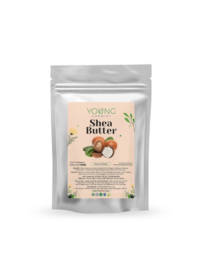 YOUNG CHEMIST Natural Refined Shea Butter For Personal Care, Skin And Hair Health, Moisturization, And, Body Massage For Men And Women 50g