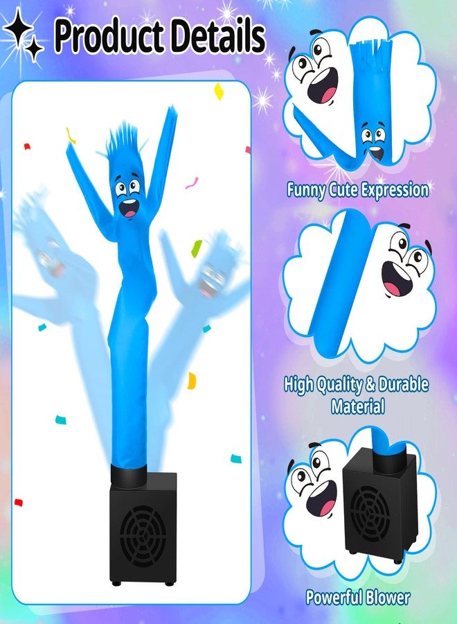 Poen Mini Wacky Waving Inflatable Tube Guy for Kids Gift with Blower Gag Inflatable Tube Man Birthday Desktop Decor Dancing Blow up Man for Office Party Decor(Laugh) - Image 4