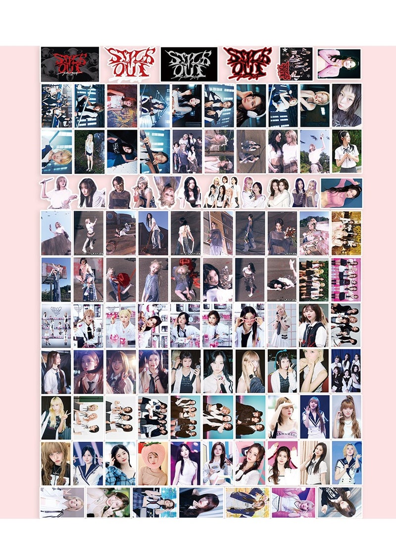 NIBEMINENT 101 Pcs Kpop NMIXX Deco Kit Waterproof Stickers, High Definition Printing Bright Colors, Suitable for Laptop Skateboard Luggage Water Bottle Guitar DIY - Image 1