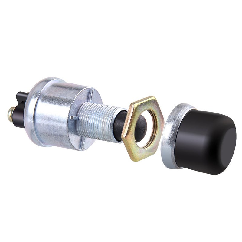 CarBole Weatherproof Engine Push Button Start Switch 12V Starter Push Button Momentary Start Switch for Car Truck Boat RV ATV, 1 PCS - Image 1
