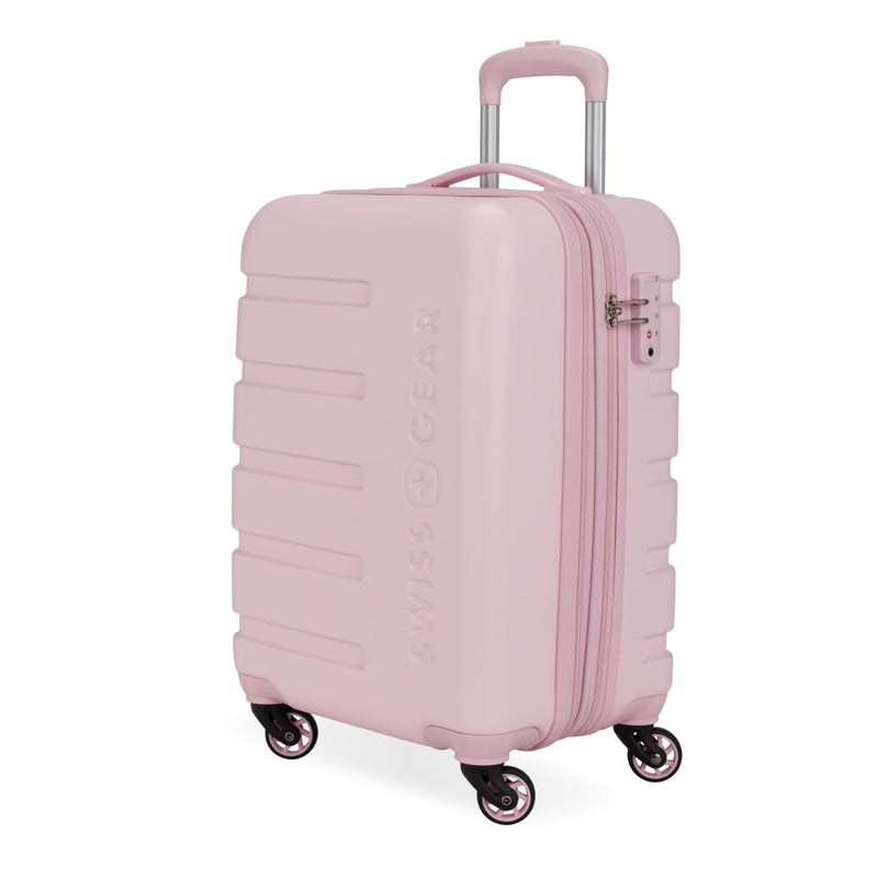 SwissGear 7366 Signature Hardside Expandable Luggage with Spinner Wheels, TSA Lock, Cup-Holder, Pink, Carry-On 19-Inch - Image 1