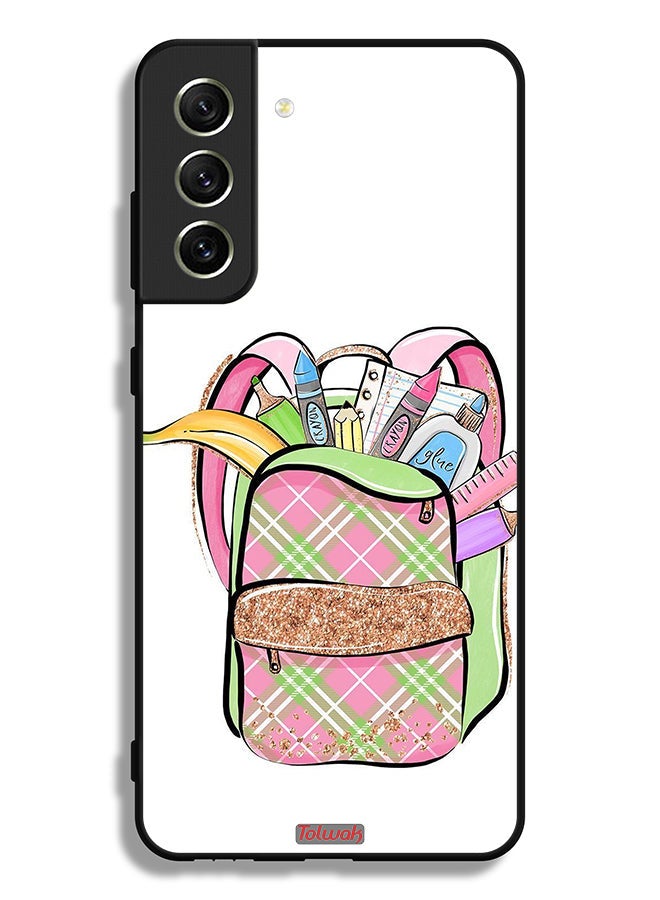 Tolwak Samsung Galaxy S21 FE 5G Protective Case Cover Unicorn Girl Bag - Image 3