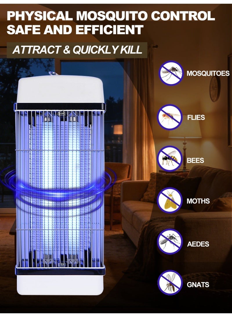 توبونيكس مُقَاتِلُ البَعَوضِ وَالحَشَرَةِ الطَّائِرَةِ الكَهْرَبَائِيُّ بِضَوْءِ أُلْتْرَاوَيْلِيتِ 2 × 10 وَاطٍ وَجُهْرَةٍ عِلْكْتْرُونِيَّةٍ 1400 فُولْتٍ - بِشَبَكَةِ حَفَاظٍ أَمِنَةٍ - لِلْإِسْتِعْمَالِ الدَّاخْلِيِّ وَالخَارِيجِيِّ (أَبْيَضَ) - Image 3