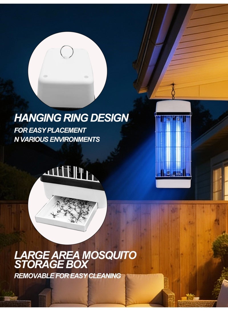 توبونيكس مُقَاتِلُ البَعَوضِ وَالحَشَرَةِ الطَّائِرَةِ الكَهْرَبَائِيُّ بِضَوْءِ أُلْتْرَاوَيْلِيتِ 2 × 10 وَاطٍ وَجُهْرَةٍ عِلْكْتْرُونِيَّةٍ 1400 فُولْتٍ - بِشَبَكَةِ حَفَاظٍ أَمِنَةٍ - لِلْإِسْتِعْمَالِ الدَّاخْلِيِّ وَالخَارِيجِيِّ (أَبْيَضَ) - Image 5