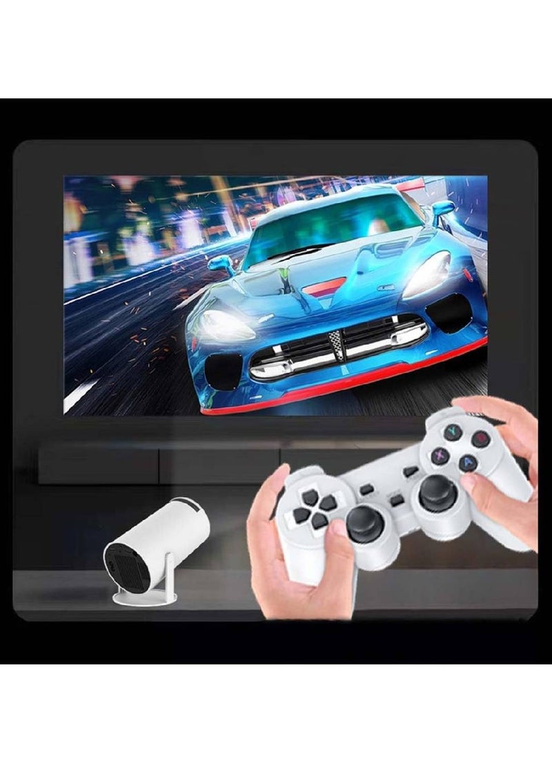 X10 Plus Retro Game Console with Projector, 4K HD Retro Game Projector with 2 Wireless Controllers, HDMI Output, WIFI