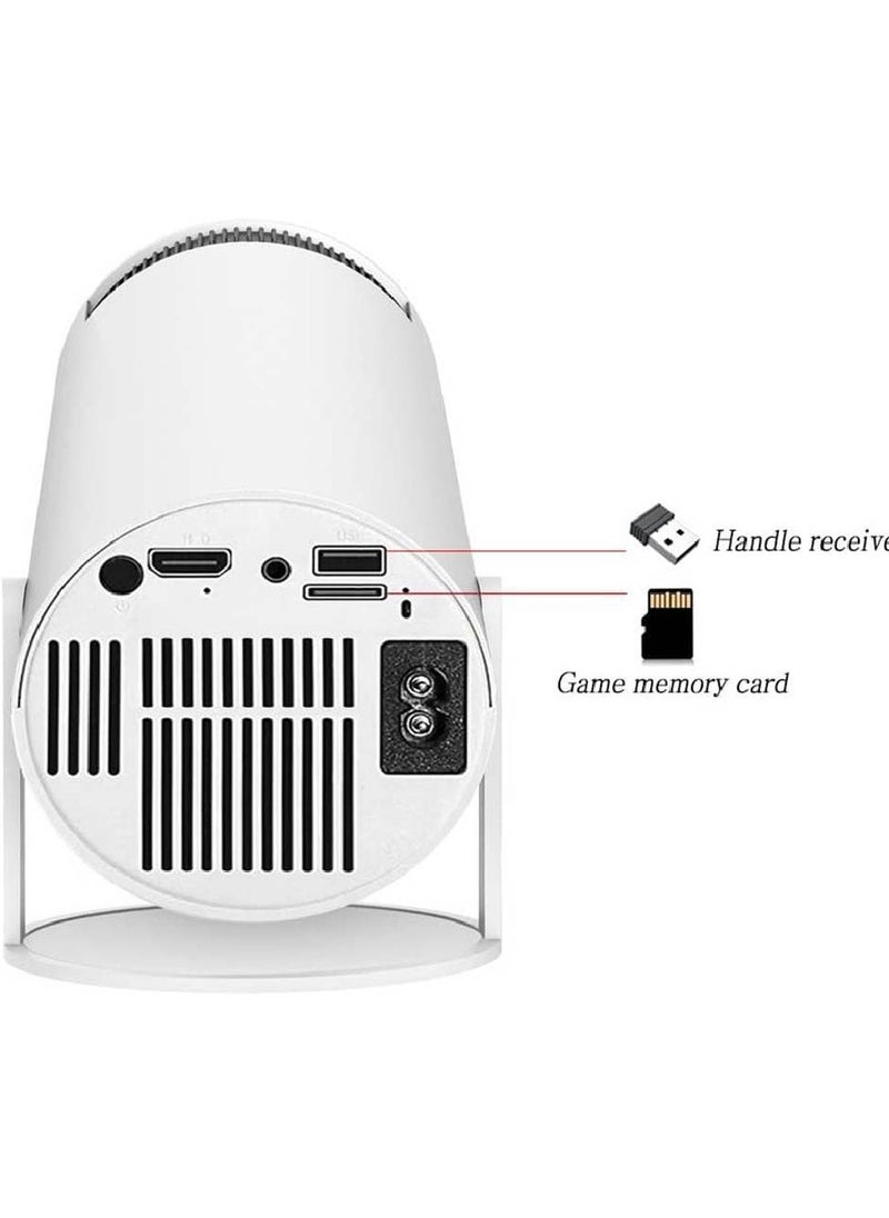 X10 Plus Retro Game Console with Projector, 4K HD Retro Game Projector with 2 Wireless Controllers, HDMI Output, WIFI