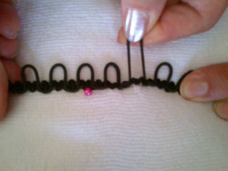 Nakpunar 12 Black Elastic Button Loops  Adjacent  for Bridal Gowns Trails - Image 5
