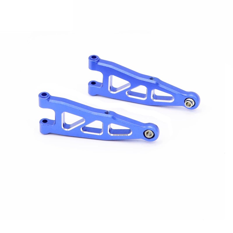 Mesimsple Alloy Front Lower Suspension A Arm 6061 Alum for Arrma 118 Granite Typhon Grom Mega 380 Upgrades Blue