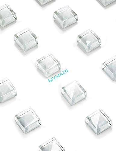 Mymazn Fridge Magnets Refrigerator Magnets for Fridge Cute Glass Magnets Decorative Kitchen Office (White) - Image 3