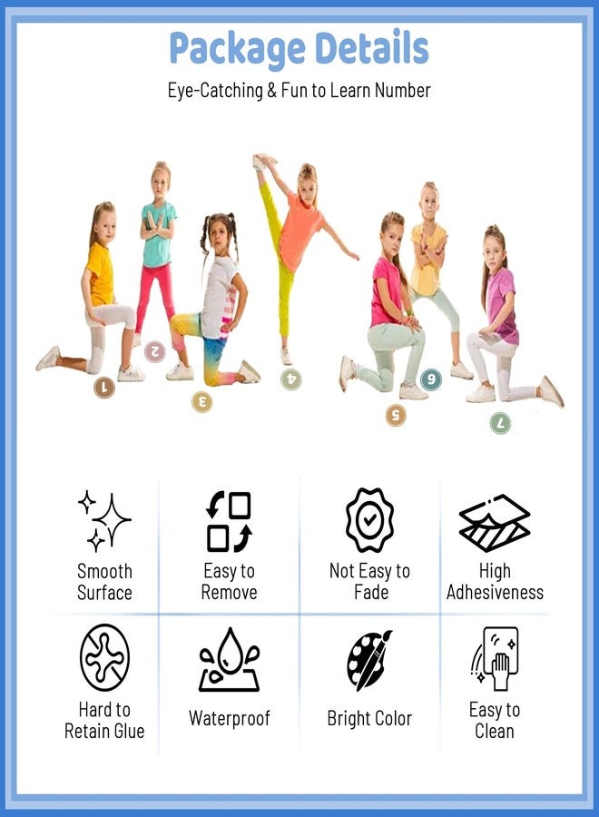 Blirik 54PCS Line up Spots for Classroom Floor, 4" Number Stickers for Classroom, 36 Pcs Queue up Dots Line up Numbers Floor, Printed Paper Signs, Numbers for Schoolroom Lining up Back to School Supplies - Image 4