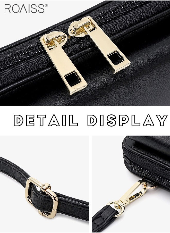 Fashionable Casual Flip Crossbody Bag Women'S Daily Commuting Pu Leather Material Adjustable Strap Shoulder Bag