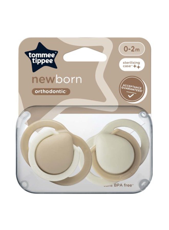 tommee tippee Pack Of 2 CTN Newborn Soother Uni, 0 - 2 Months - Image 4