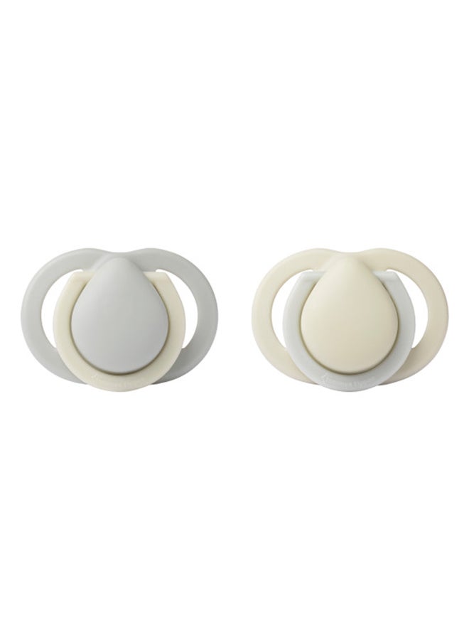 tommee tippee Pack Of 2 CTN Newborn Soother Uni, 0 - 2 Months - Image 2