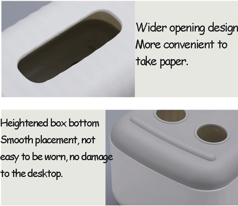 EVVIX Paper Box Tissue Holders Decorative Desktop Tissue Dispenser Decorative Paper Towel Holder Tissue Paper Holder Paper Towels Dispenser Car Mount Fashion - Image 2