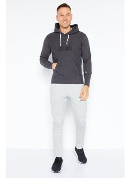Champion Men Sportswear Fit Long Sleeves Printed Training Sweatshirts, Grey  - Image 2