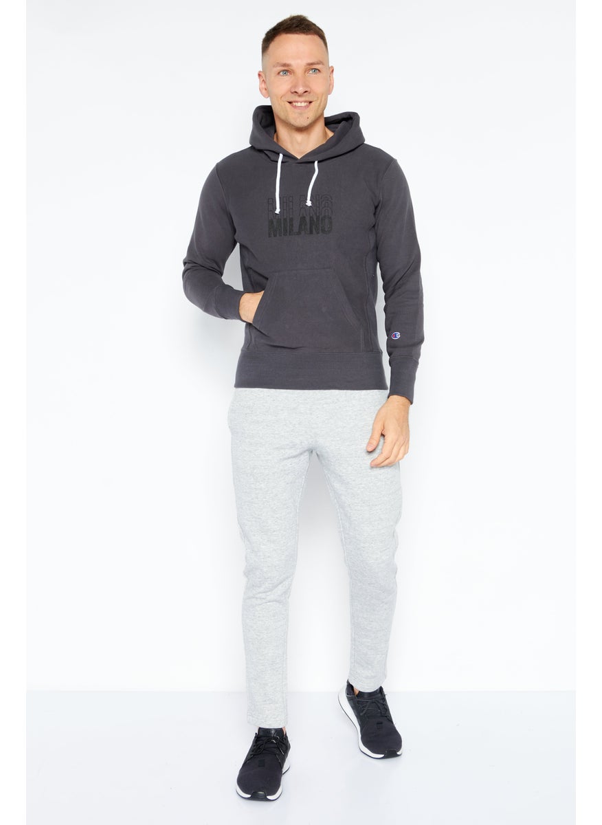 Champion Men Sportswear Fit Long Sleeves Printed Training Sweatshirts, Grey  - Image 2