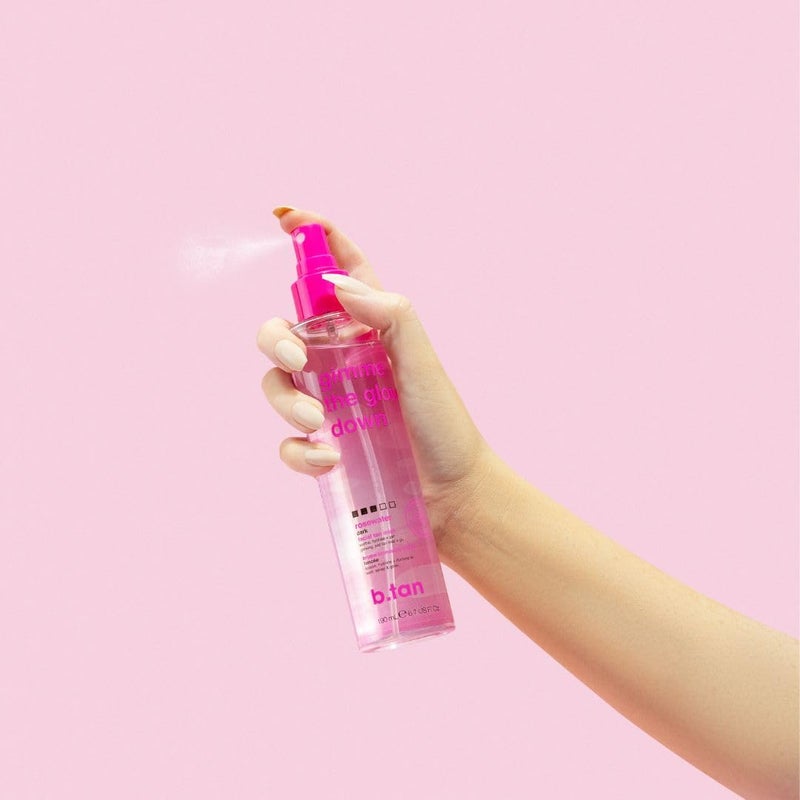 b tan b.tan Clear Face Tan Mist | Gimme The Glow Down - Best Facial Tanner Spray, Gradual Bronzing Sunless Tanning Water, Infused with Rosewater, Vegan, Cruelty Free, 6.7 Fl Oz - Image 4