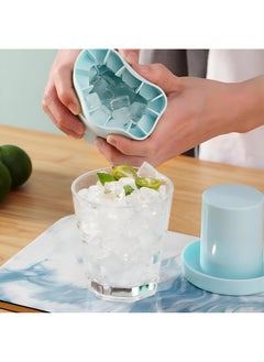Silicone Ice Cube Maker Mold, Create Small Reusable Cylindrical Ice Trays, Made Of Food Grade Silicone And Abs, Ice Cube Bucket, Perfect For Drinks