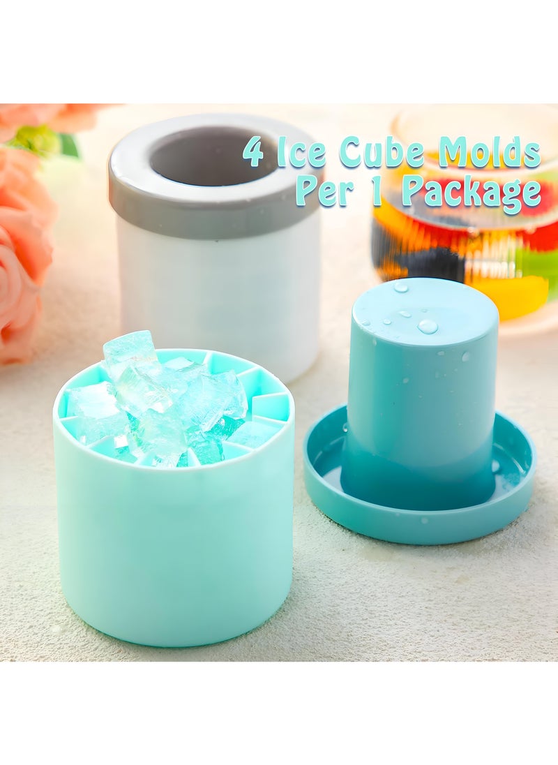 Generic - Silicone Ice Cube Maker Mold, Create Small Reusable Cylindrical Ice Trays, Made Of Food Grade Silicone And Abs, Ice Cube Bucket, Perfect For Drinks - Image 1