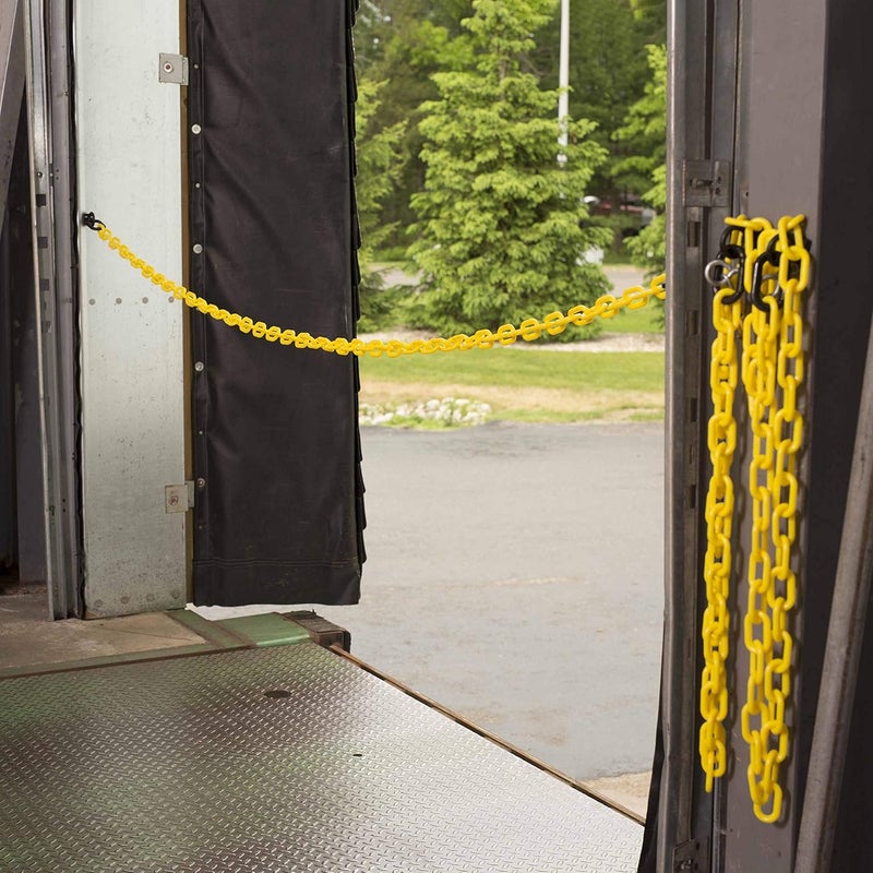 Mr. Chain Plastic Barrier Chain, Yellow, 1.5-Inch Link Diameter, 25-Foot Length (30002-25) - Image 3