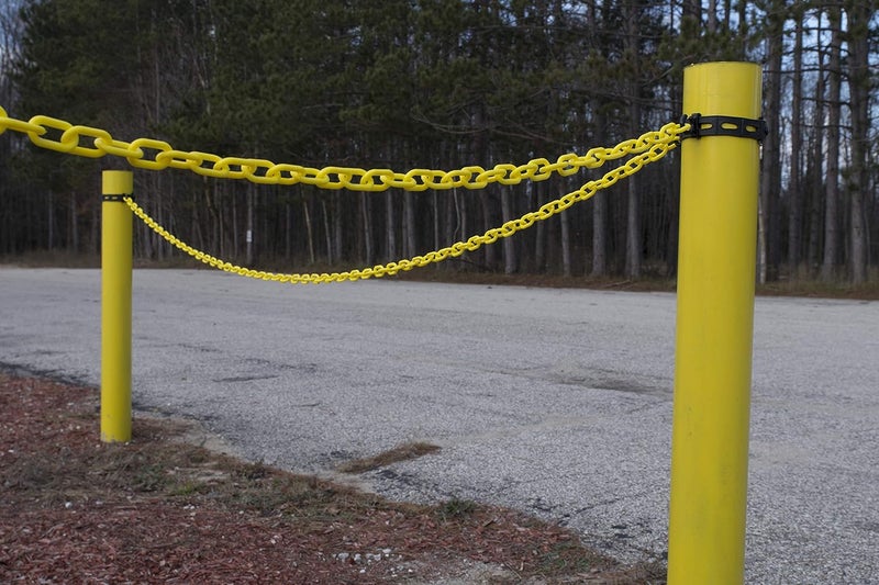 Mr. Chain Plastic Barrier Chain, Yellow, 1.5-Inch Link Diameter, 25-Foot Length (30002-25) - Image 2