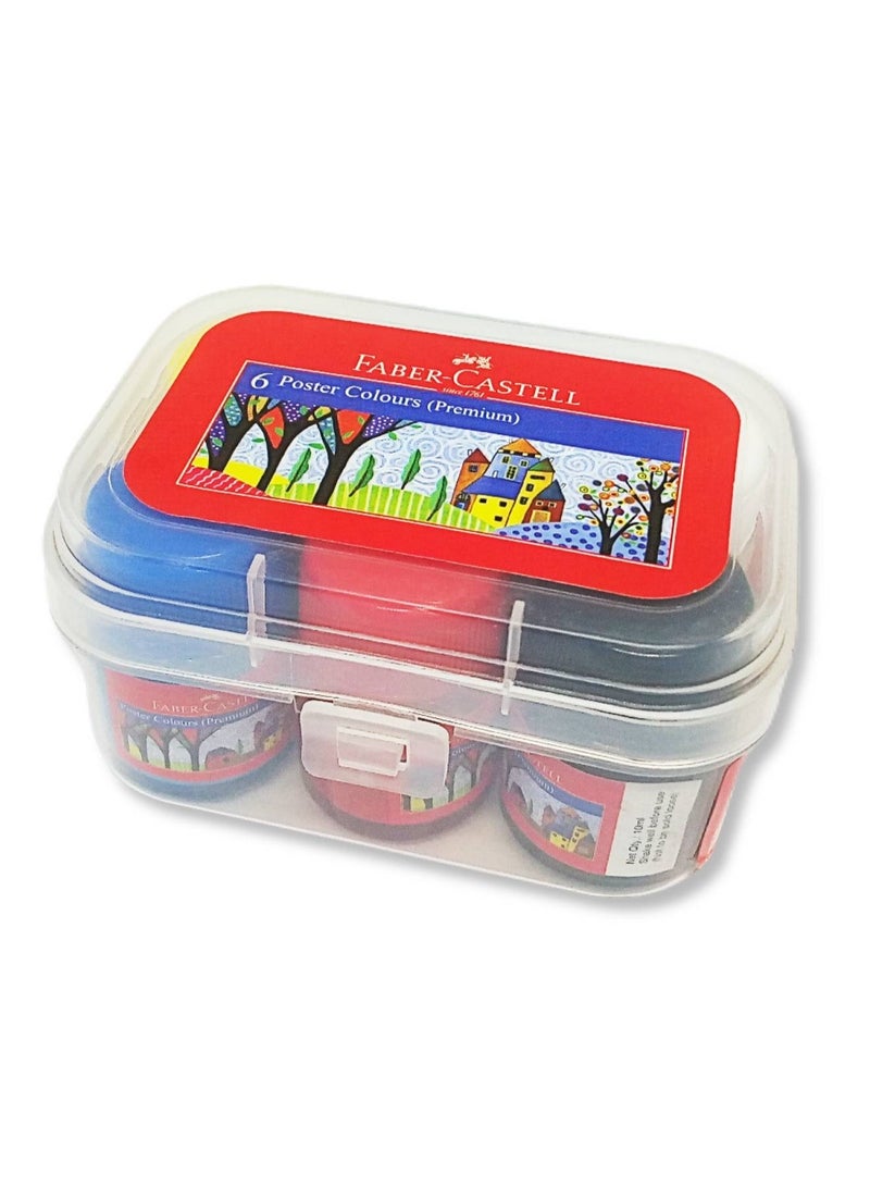 FABER-CASTELL Premium Poster Colors - Pack of 6 - Image 1